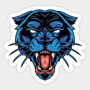 Panther's Face Sticker